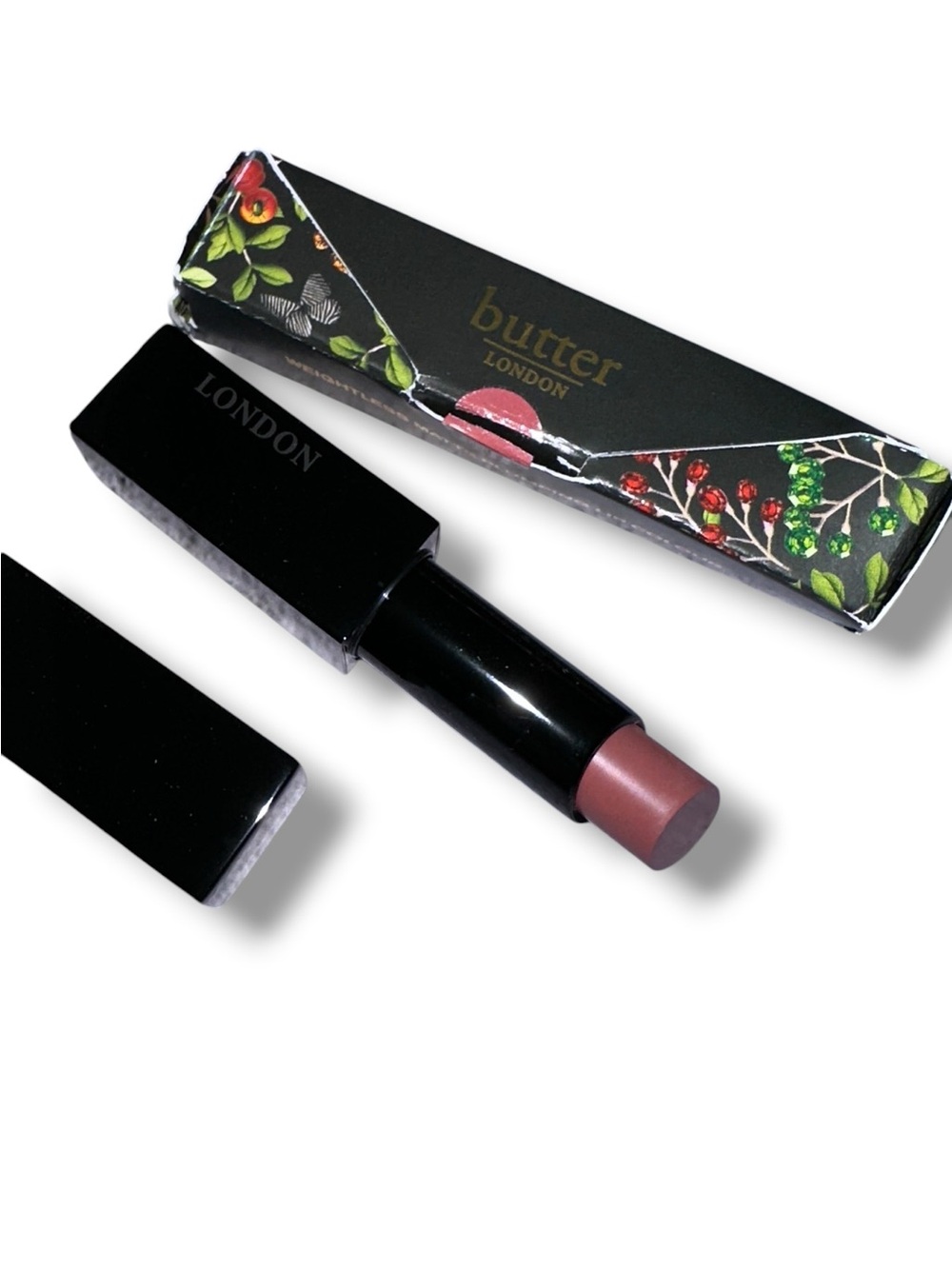 butter LONDON Matte Lipstick THRILLED MATTE PLUMPING LIP COLOR NIB DUSTY PINK